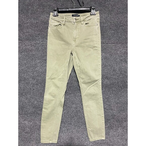 Calvin Klein Jeans Womans Size 4 Olive Green Pants RN#54163 - Picture 1 of 15